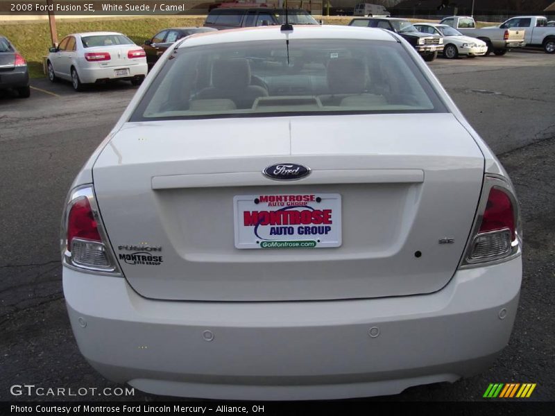 White Suede / Camel 2008 Ford Fusion SE