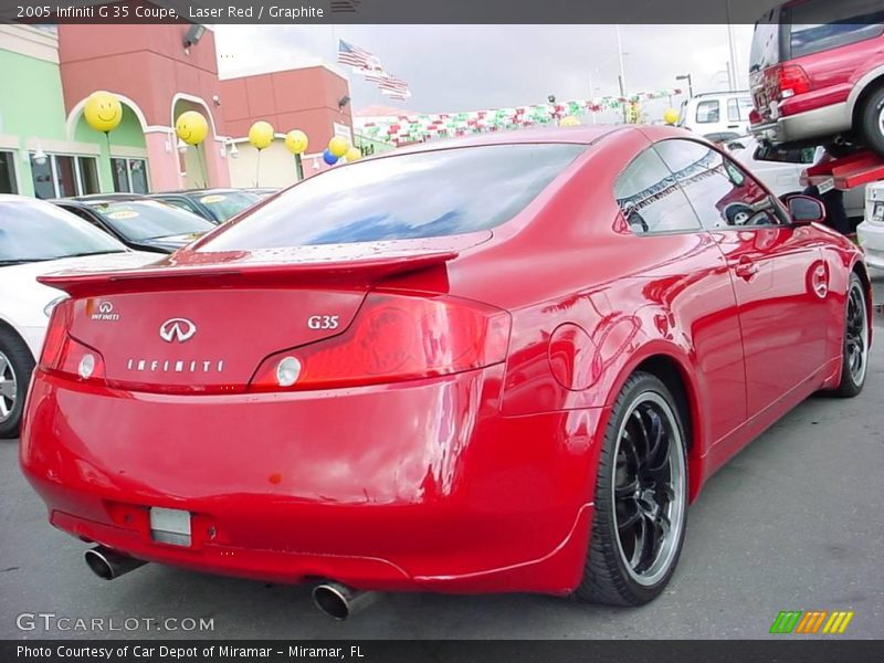 Laser Red / Graphite 2005 Infiniti G 35 Coupe