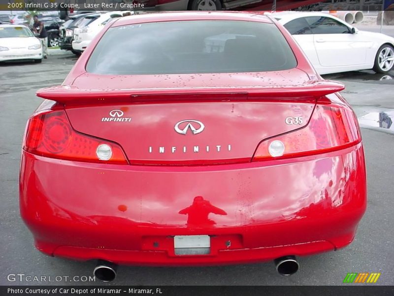 Laser Red / Graphite 2005 Infiniti G 35 Coupe