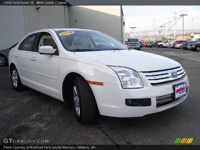 White Suede / Camel 2008 Ford Fusion SE
