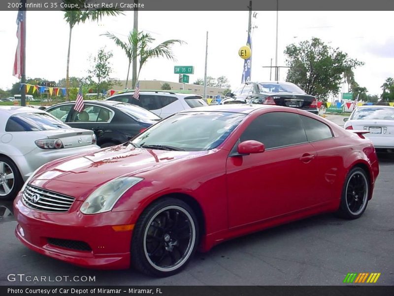 Laser Red / Graphite 2005 Infiniti G 35 Coupe