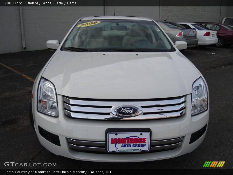 White Suede / Camel 2008 Ford Fusion SE