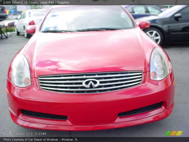 Laser Red / Graphite 2005 Infiniti G 35 Coupe