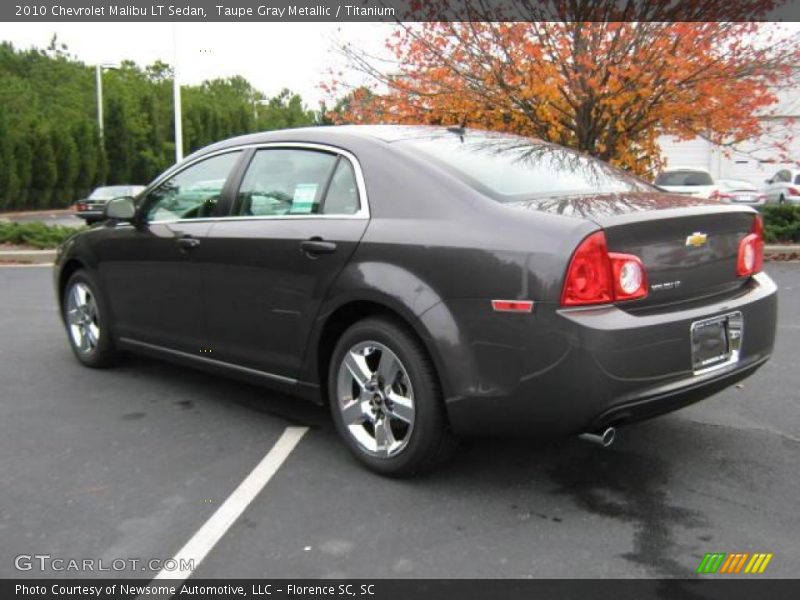 Taupe Gray Metallic / Titanium 2010 Chevrolet Malibu LT Sedan