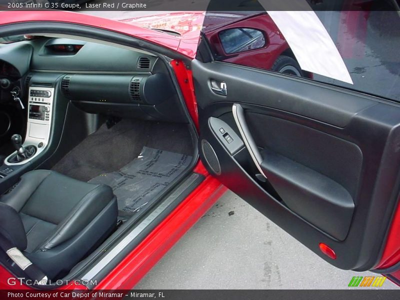 Laser Red / Graphite 2005 Infiniti G 35 Coupe