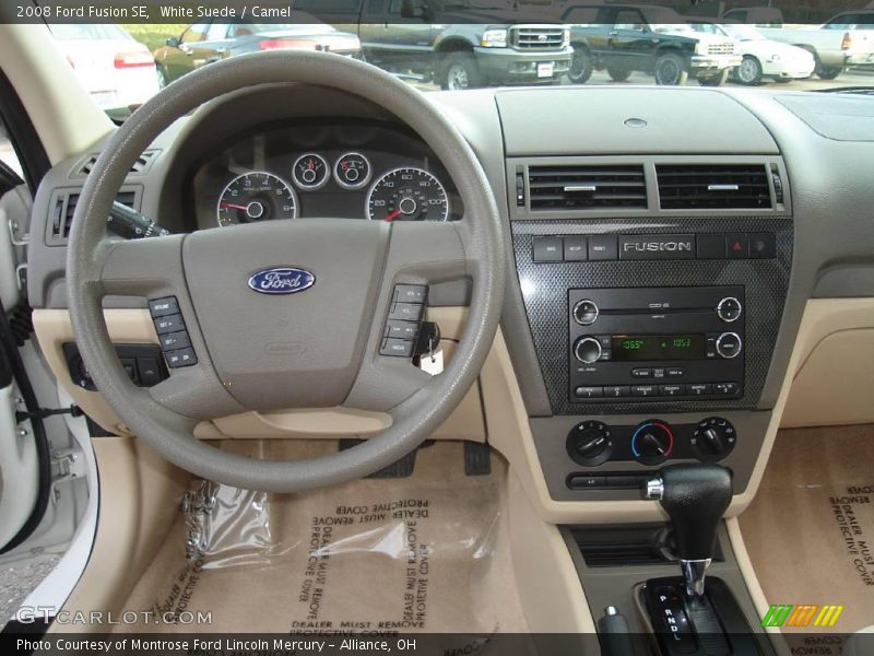 White Suede / Camel 2008 Ford Fusion SE