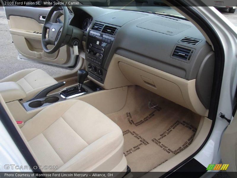 White Suede / Camel 2008 Ford Fusion SE