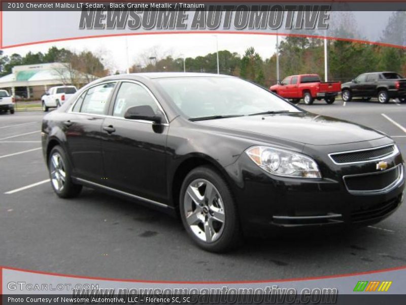 Black Granite Metallic / Titanium 2010 Chevrolet Malibu LT Sedan
