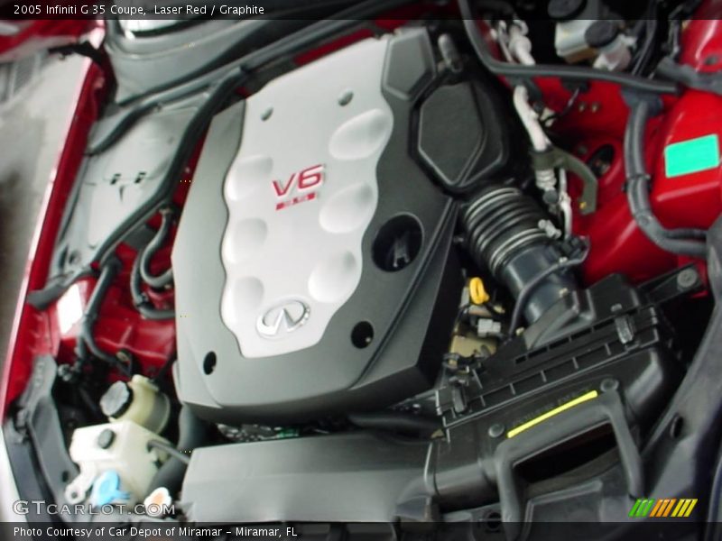 Laser Red / Graphite 2005 Infiniti G 35 Coupe