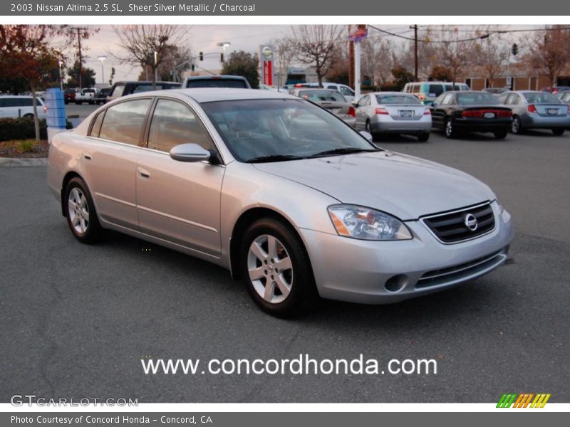 Sheer Silver Metallic / Charcoal 2003 Nissan Altima 2.5 SL