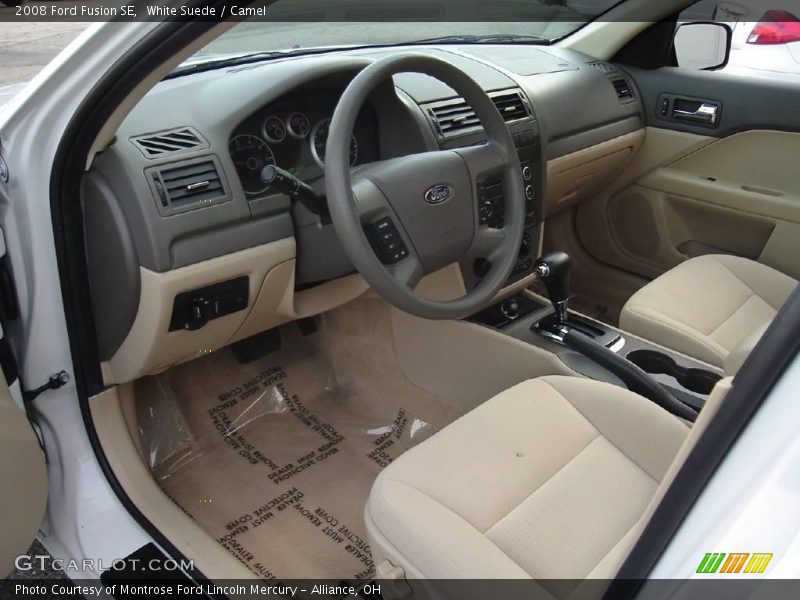 White Suede / Camel 2008 Ford Fusion SE