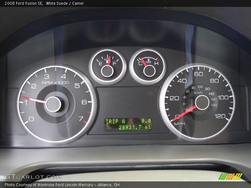 White Suede / Camel 2008 Ford Fusion SE