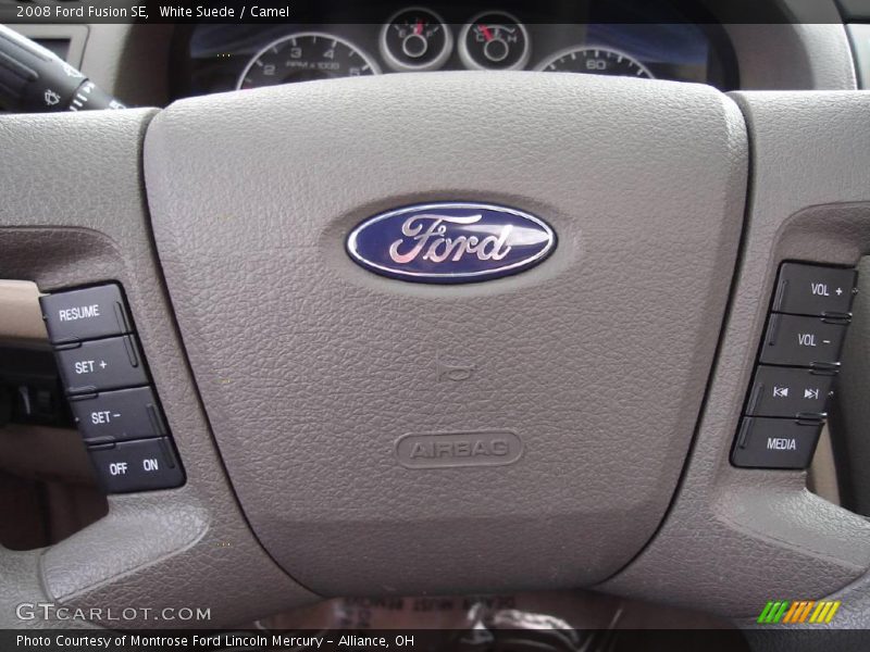 White Suede / Camel 2008 Ford Fusion SE