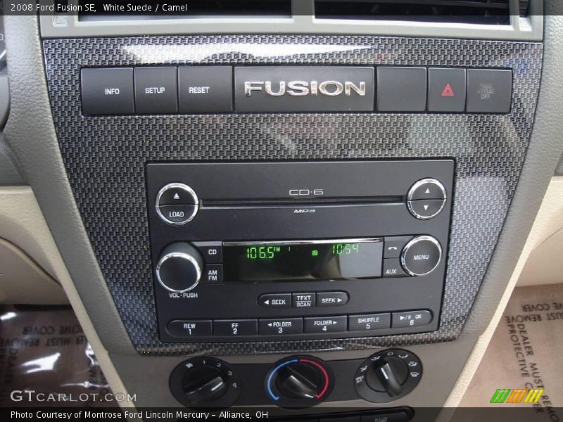 White Suede / Camel 2008 Ford Fusion SE