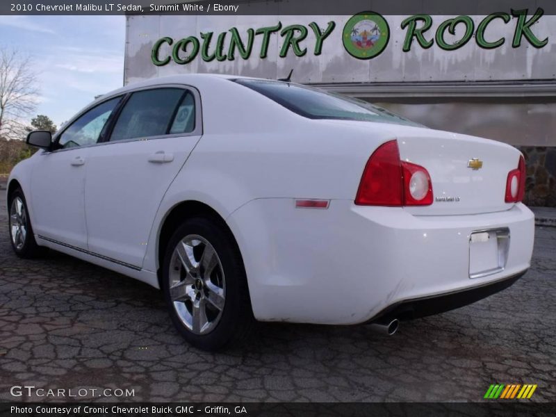 Summit White / Ebony 2010 Chevrolet Malibu LT Sedan