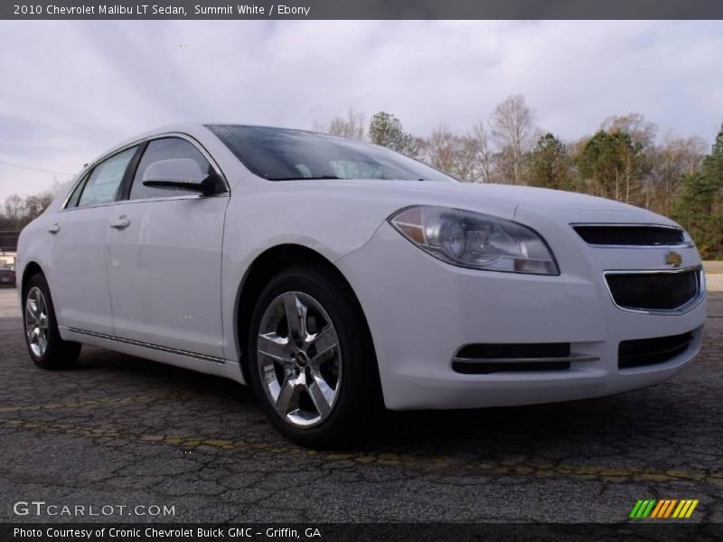 Summit White / Ebony 2010 Chevrolet Malibu LT Sedan