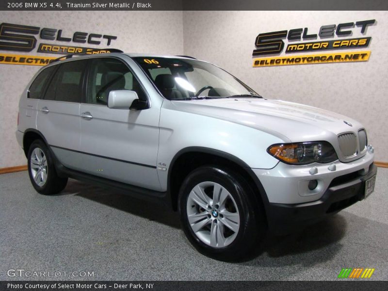 Titanium Silver Metallic / Black 2006 BMW X5 4.4i