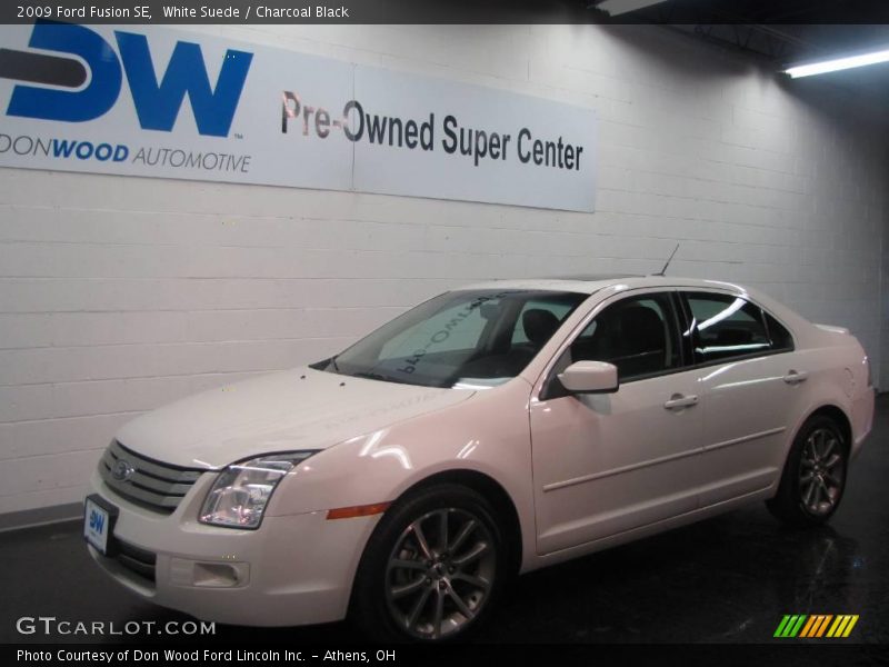White Suede / Charcoal Black 2009 Ford Fusion SE