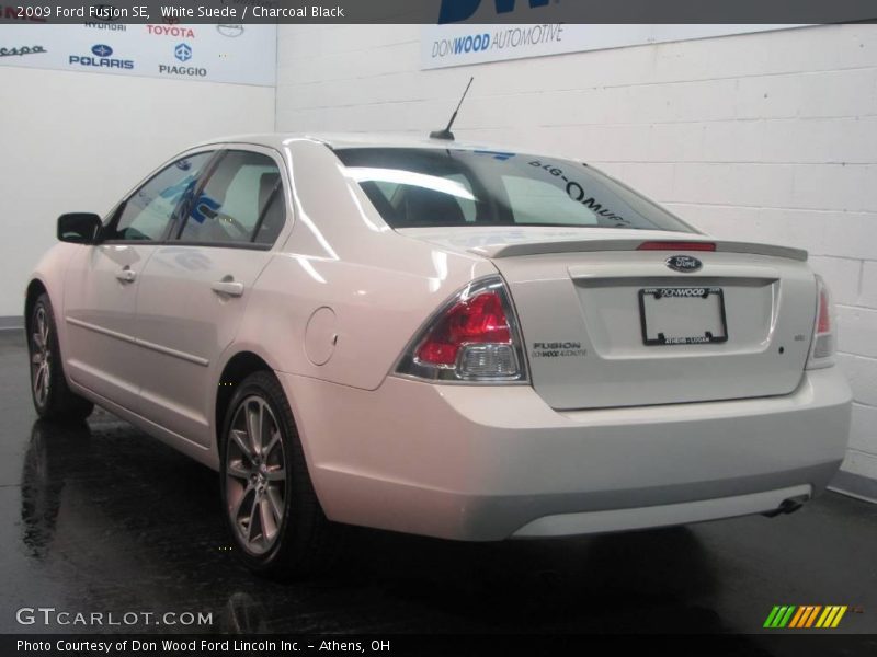 White Suede / Charcoal Black 2009 Ford Fusion SE