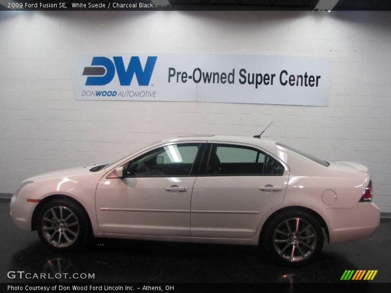 White Suede / Charcoal Black 2009 Ford Fusion SE