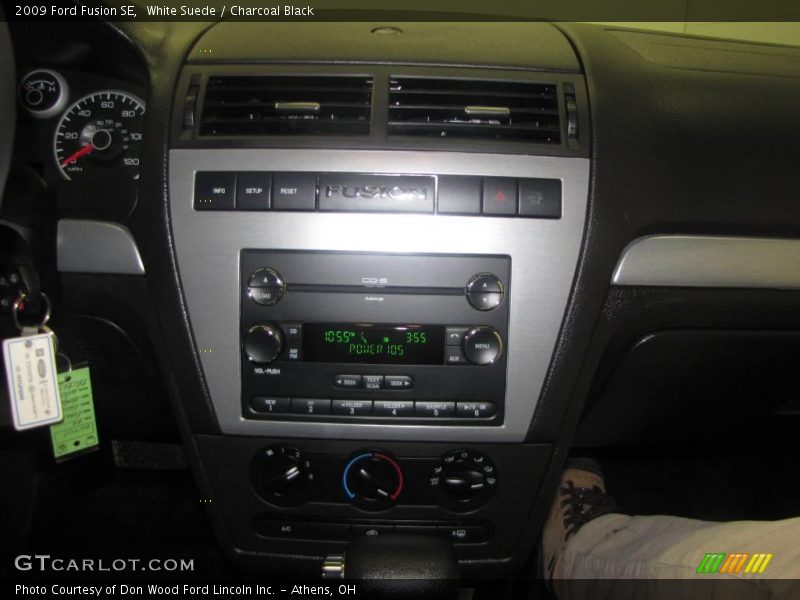White Suede / Charcoal Black 2009 Ford Fusion SE