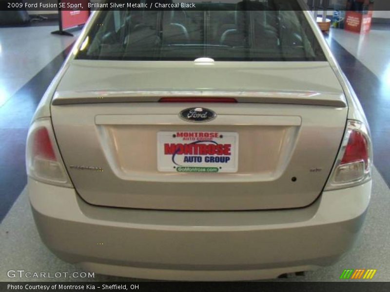 Brilliant Silver Metallic / Charcoal Black 2009 Ford Fusion SE Sport