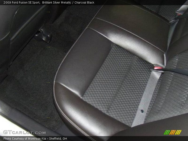 Brilliant Silver Metallic / Charcoal Black 2009 Ford Fusion SE Sport