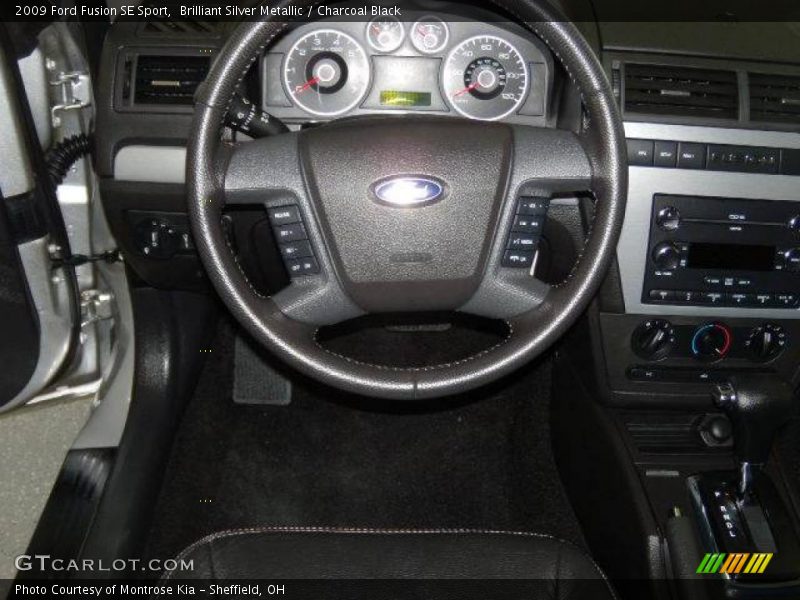 Brilliant Silver Metallic / Charcoal Black 2009 Ford Fusion SE Sport