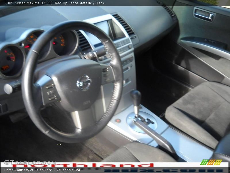 Red Opulence Metallic / Black 2005 Nissan Maxima 3.5 SE