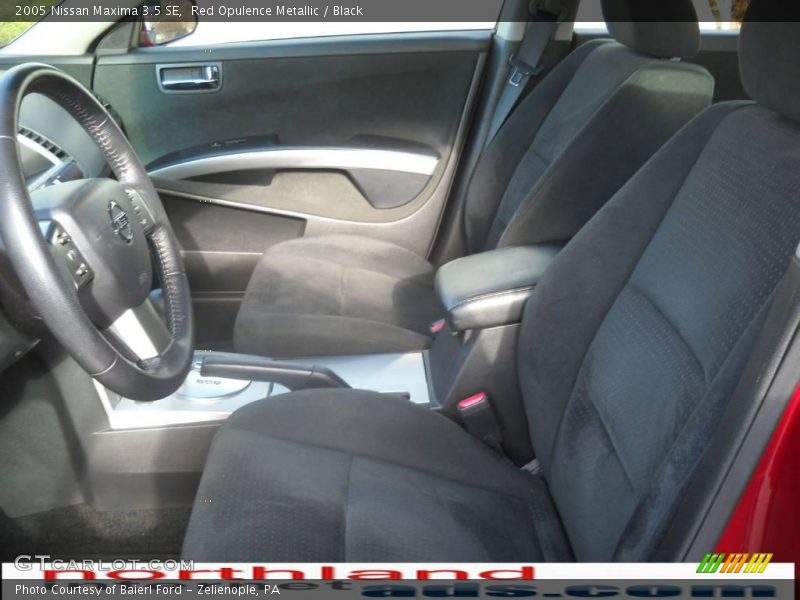 Red Opulence Metallic / Black 2005 Nissan Maxima 3.5 SE