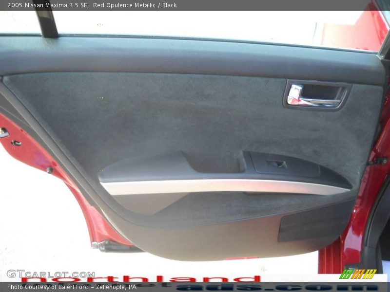 Red Opulence Metallic / Black 2005 Nissan Maxima 3.5 SE