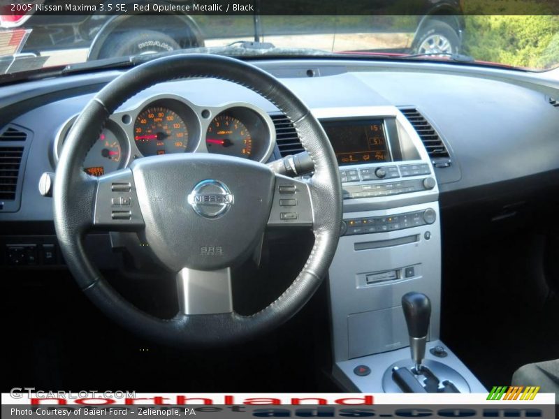 Red Opulence Metallic / Black 2005 Nissan Maxima 3.5 SE