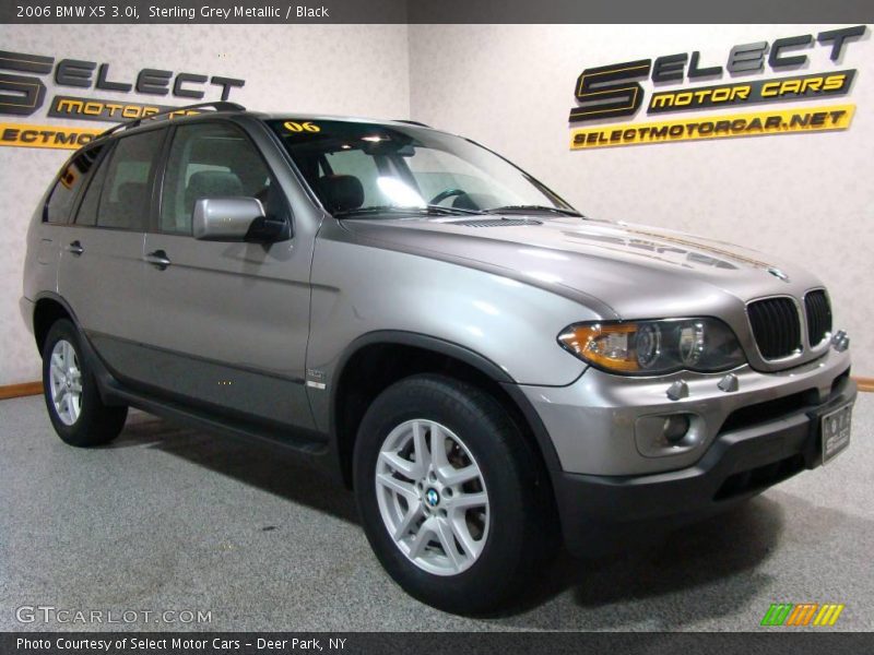 Sterling Grey Metallic / Black 2006 BMW X5 3.0i