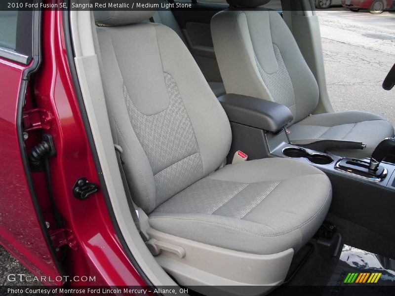 Sangria Red Metallic / Medium Light Stone 2010 Ford Fusion SE