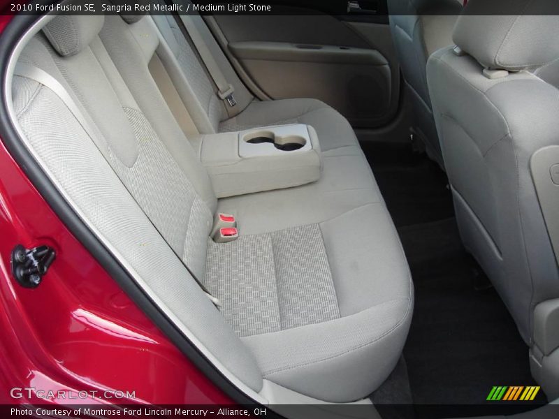Sangria Red Metallic / Medium Light Stone 2010 Ford Fusion SE