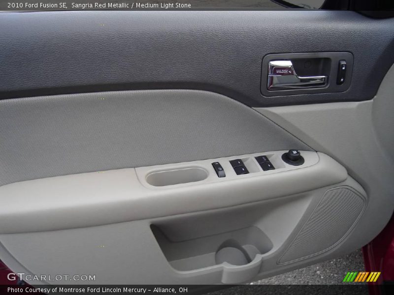 Sangria Red Metallic / Medium Light Stone 2010 Ford Fusion SE