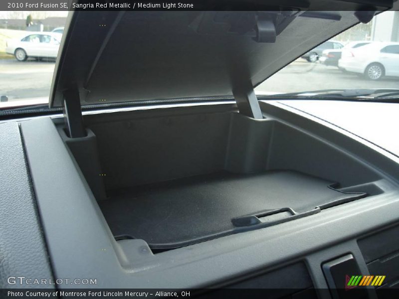 Sangria Red Metallic / Medium Light Stone 2010 Ford Fusion SE