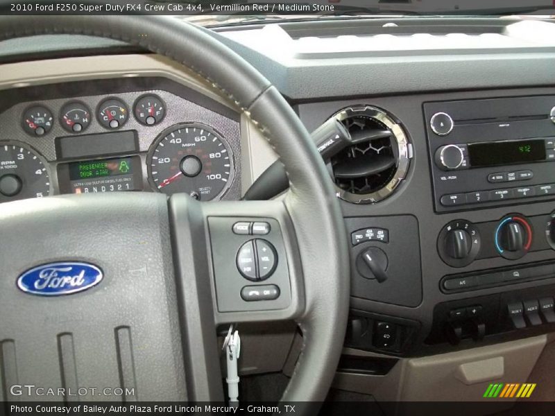 Vermillion Red / Medium Stone 2010 Ford F250 Super Duty FX4 Crew Cab 4x4