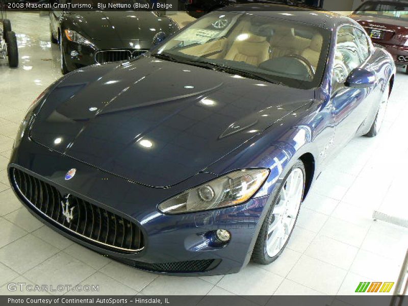 Blu Nettuno (Blue) / Beige 2008 Maserati GranTurismo