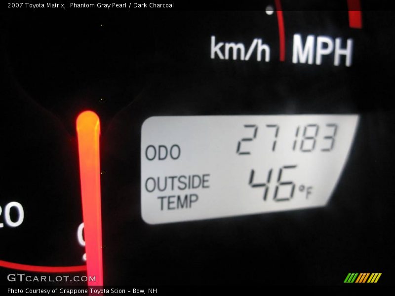 Phantom Gray Pearl / Dark Charcoal 2007 Toyota Matrix