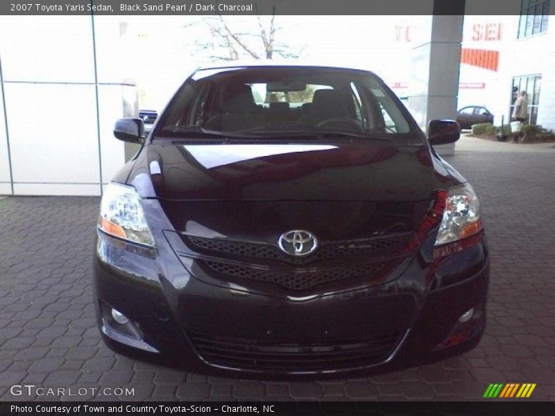 Black Sand Pearl / Dark Charcoal 2007 Toyota Yaris Sedan