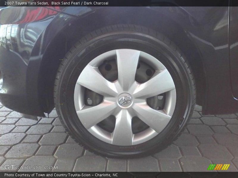 Black Sand Pearl / Dark Charcoal 2007 Toyota Yaris Sedan