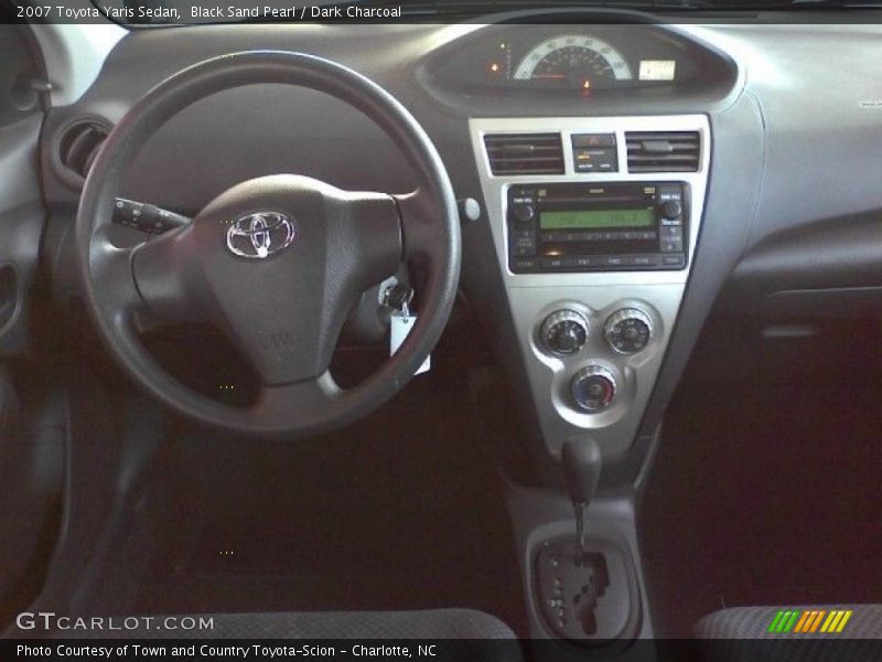 Black Sand Pearl / Dark Charcoal 2007 Toyota Yaris Sedan