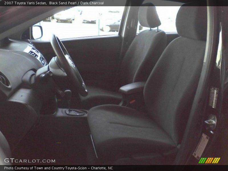 Black Sand Pearl / Dark Charcoal 2007 Toyota Yaris Sedan