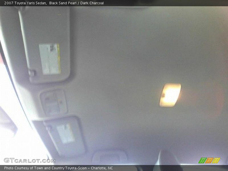 Black Sand Pearl / Dark Charcoal 2007 Toyota Yaris Sedan