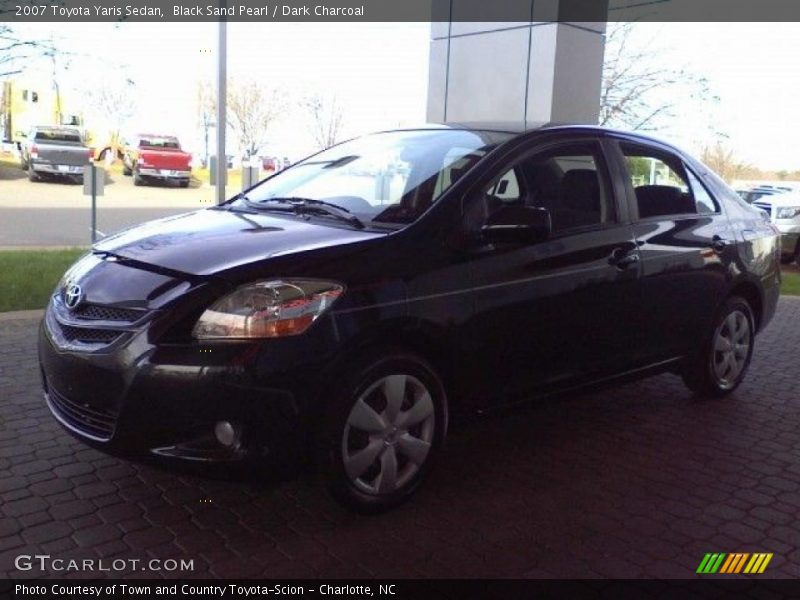 Black Sand Pearl / Dark Charcoal 2007 Toyota Yaris Sedan
