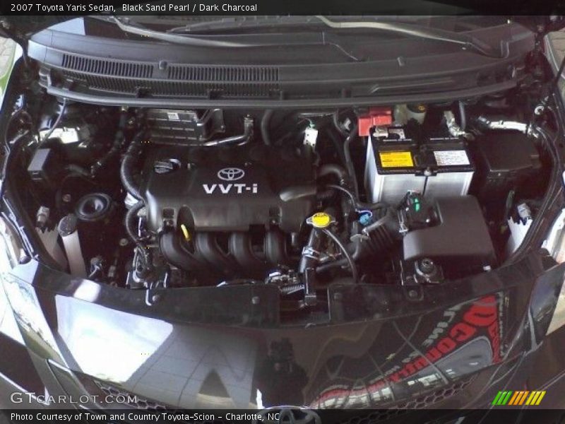 Black Sand Pearl / Dark Charcoal 2007 Toyota Yaris Sedan