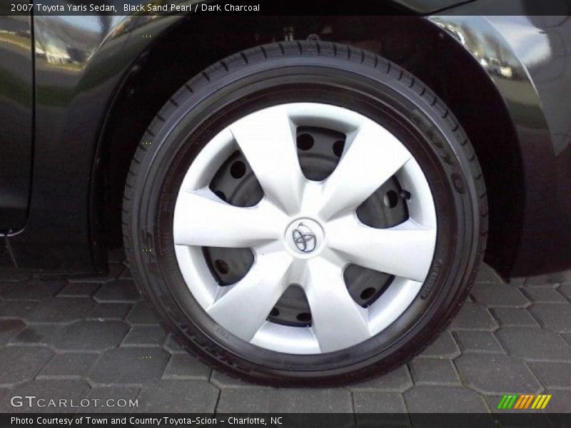 Black Sand Pearl / Dark Charcoal 2007 Toyota Yaris Sedan
