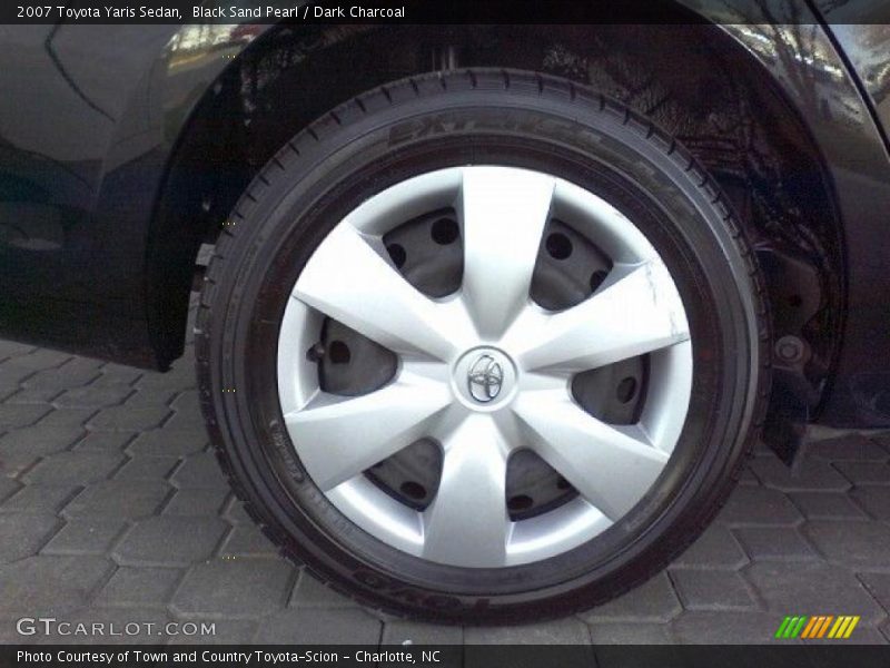 Black Sand Pearl / Dark Charcoal 2007 Toyota Yaris Sedan