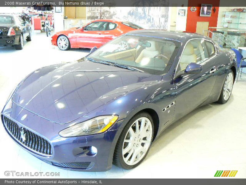 Blu Nettuno (Blue) / Beige 2008 Maserati GranTurismo